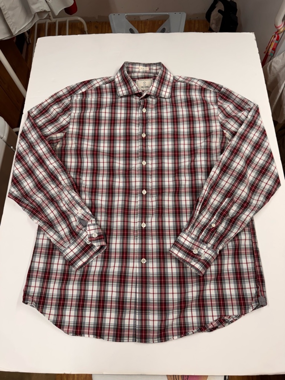 Todd Snyder Men Shirt Size 16.5 34/35 Large Long Sleeve Button Up 2-Ply Cotton